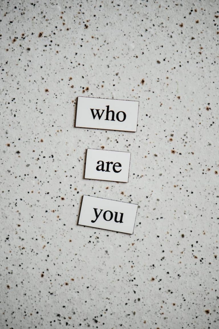 Magnets that say "who are you"